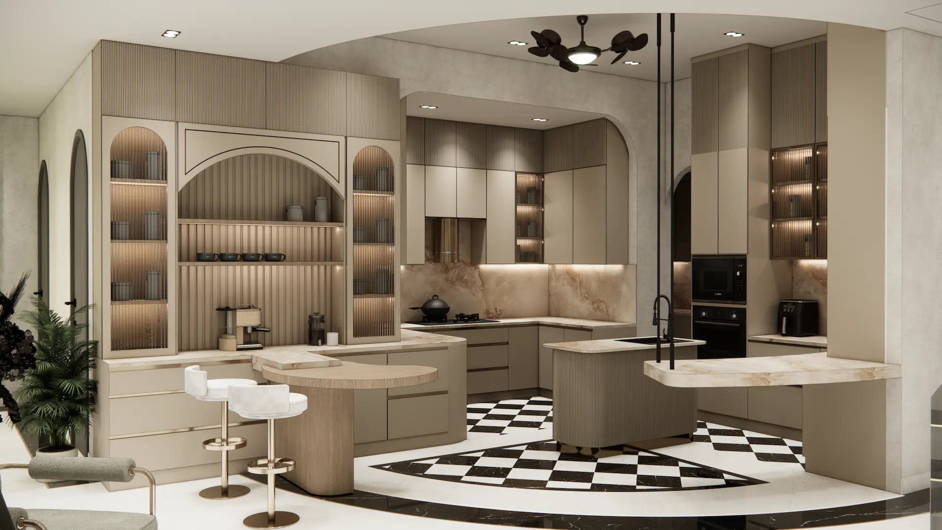 Modular kitchen interior design for apartment in Ghaziabad — Saya Gold, by Innov Interiors & Architects